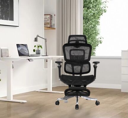 Sedia da ufficio ergonomica Boss Mesh con poggiapiedi e braccioli regolabili 4D