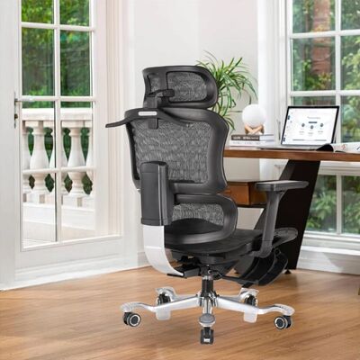 Buon prezzo Poggiapiedi ergonomico per computer Sedia da ufficio girevole in rete con schienale sollevabile e braccioli 4D in linea