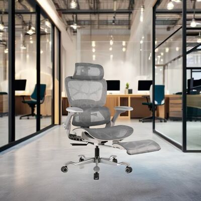 Buon prezzo Sedia da ufficio ergonomica girevole da executive commerciale per gaming CEO con poggiapiedi in linea