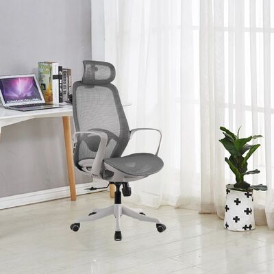 Buen precio Silla de oficina giratoria de malla completa para ejecutivo, con reposacabezas 2D en línea