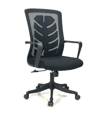 Qualité Chaise de bureau pivotante noire en maille PP avec dossier bas inclinable usine