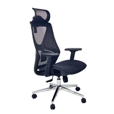 Buen precio Silla de oficina ergonómica de malla con respaldo alto, giratoria, moderna, ajustable, con reposacabezas en línea