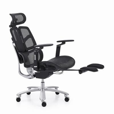 Bon prix Chaise de bureau ergonomique à dossier haut pour le jeu avec accoudoirs et repose-pieds 6D en ligne