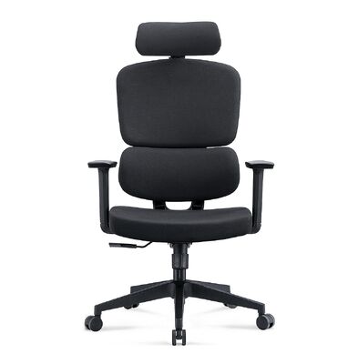 Guter Preis 3D-Armlehne Stoff Ergonomischer Computerstuhl Schwarz für Home Office SOHO Manager Online