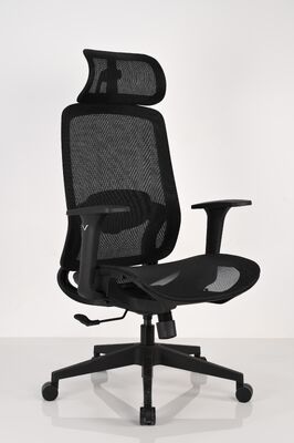 Bom preço Cadeira de escritório ergonômica de malha com encosto alto e novo design, com apoio de cabeça ajustável, especificação de cadeira de escritório para funcionários e gerentes on-line