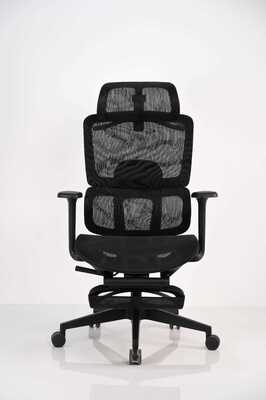 Buon prezzo Sedia da ufficio ergonomica con schienale alto, sedile interamente in rete, sedia da manager a buon prezzo in linea