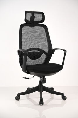Ergonomic Swivel Office Chair with Molding Foam Seat Multi Angle Head Support and PU Nylon Castors
