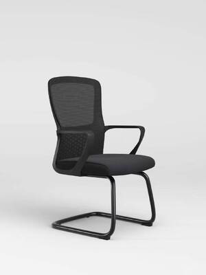 Guter Preis Klappbarer Netzstoff-Bürostuhl mit festen Armlehnen, ergonomischer Bürostuhl für Besprechungsräume und Zuhause online
